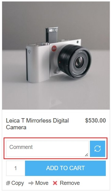 multiple wishlist page comment in the comment section